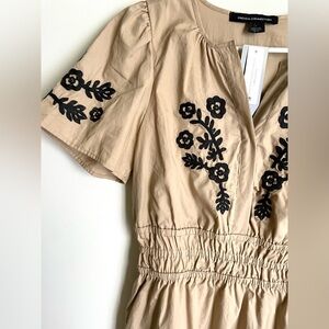 Embroidered dress French connection NWT